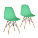Кухонные стулья Ergozen Eames DSW Pro (2 шт комплект) зеленый